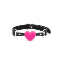 Love in Leather Red Heart Shaped Gag